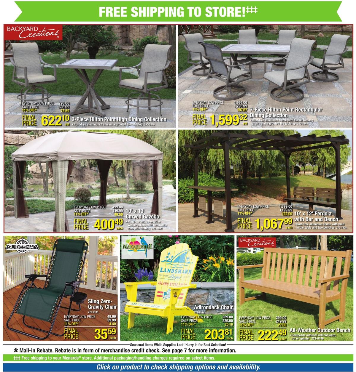 Menards 11% Rebate Sale Weekly Ad from August 4