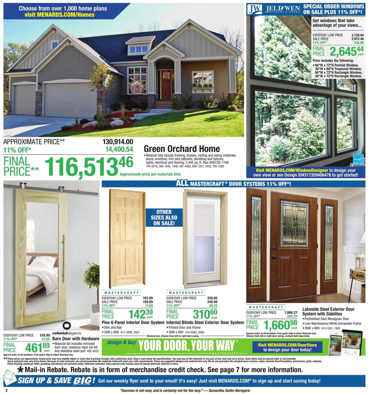 Menards 11% Rebate Sale Weekly Ad from August 4