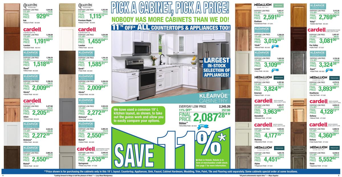 Menards 11% Rebate Sale Weekly Ad from August 4