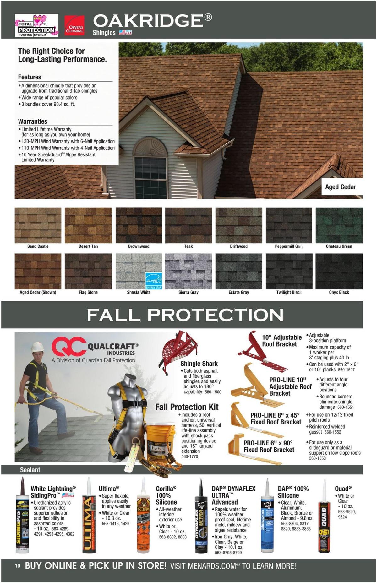Menards Roofing & Siding Catalog Weekly Ad from August 11