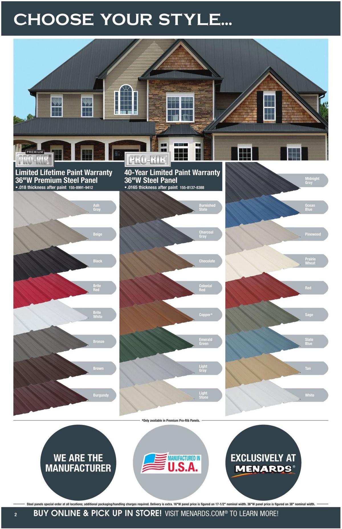 Menards Roofing & Siding Catalog Weekly Ad from August 11