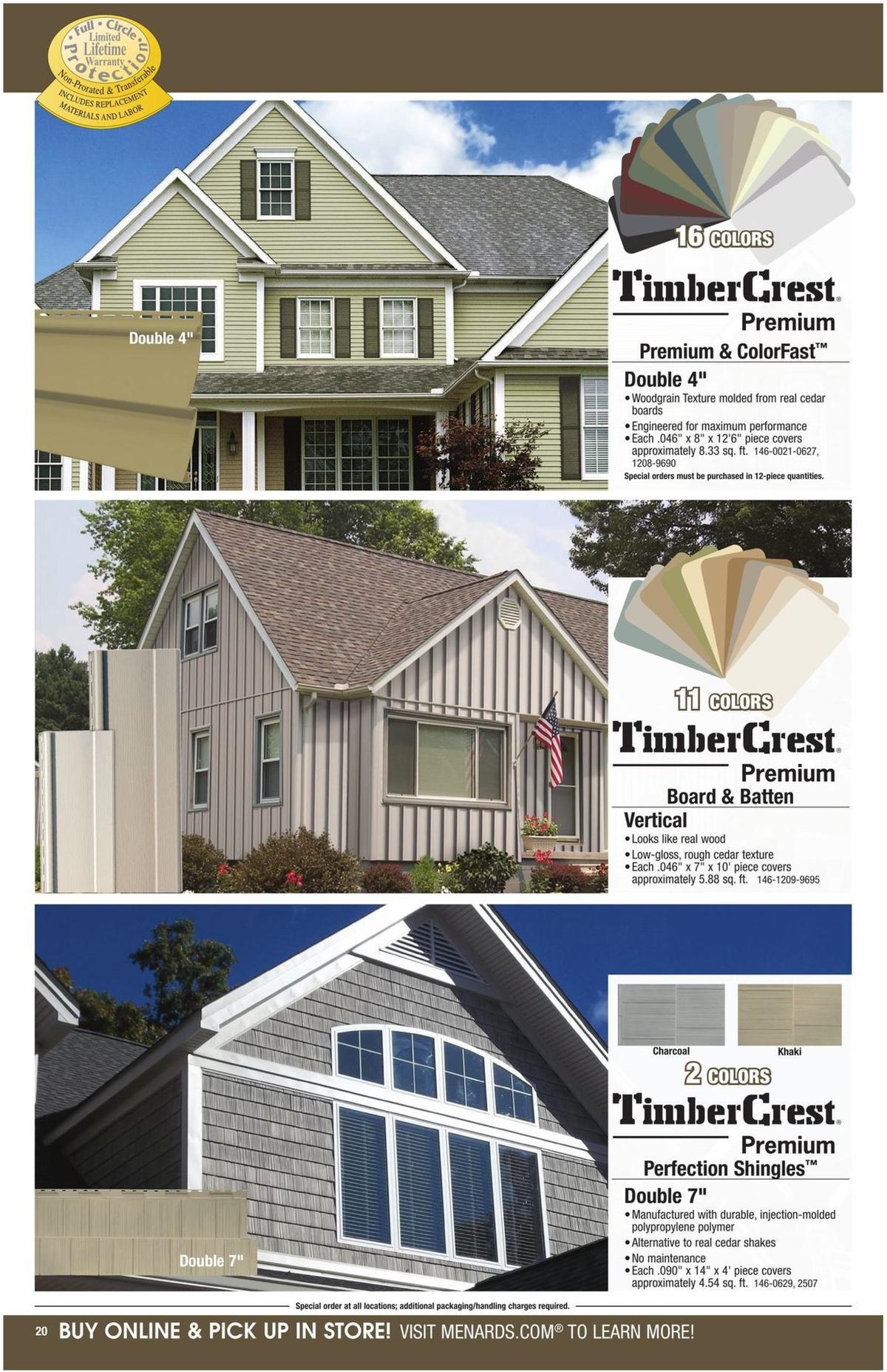 Menards Roofing & Siding Catalog Weekly Ad from August 11