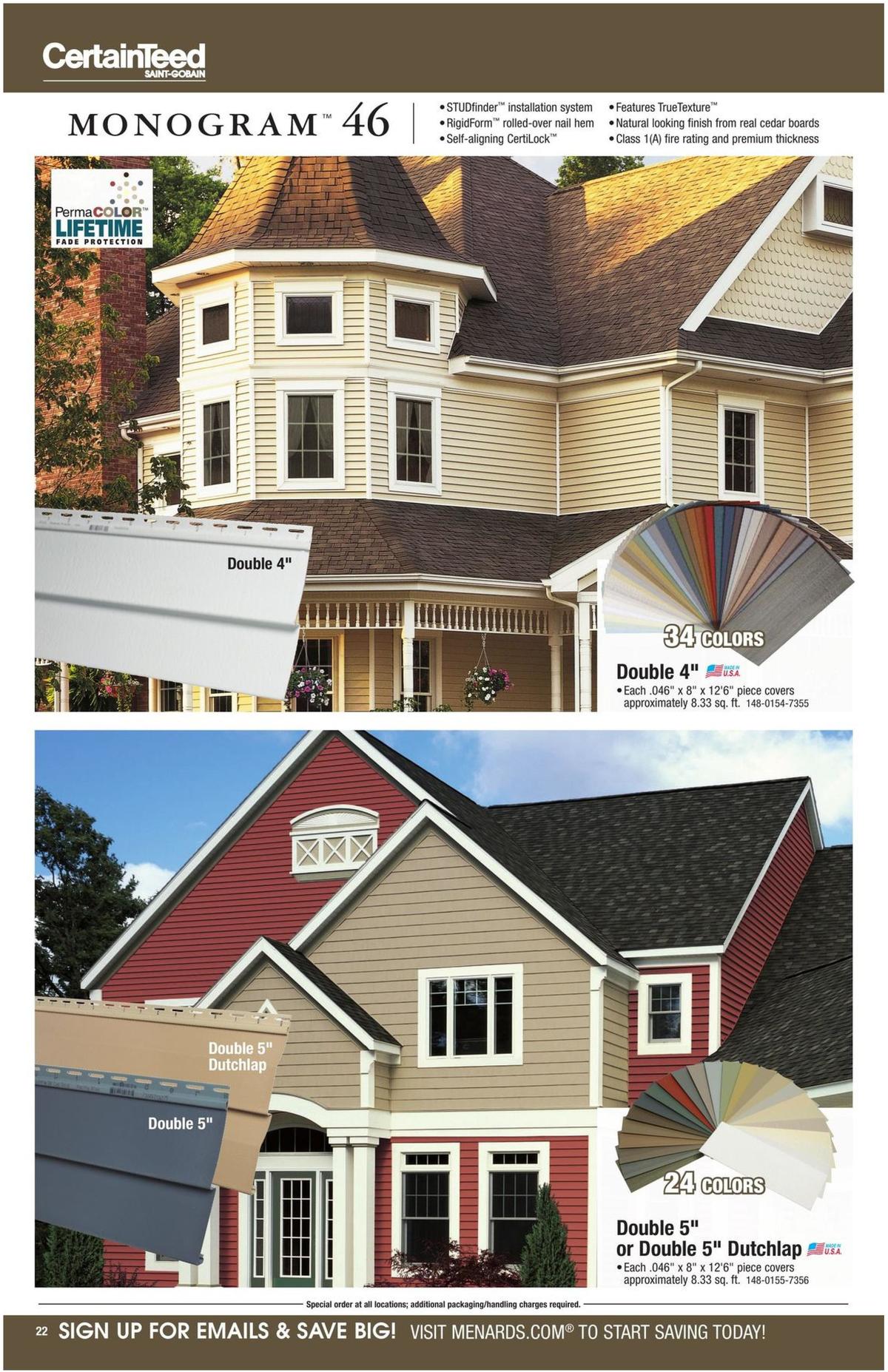Menards Roofing & Siding Catalog Weekly Ad from August 11