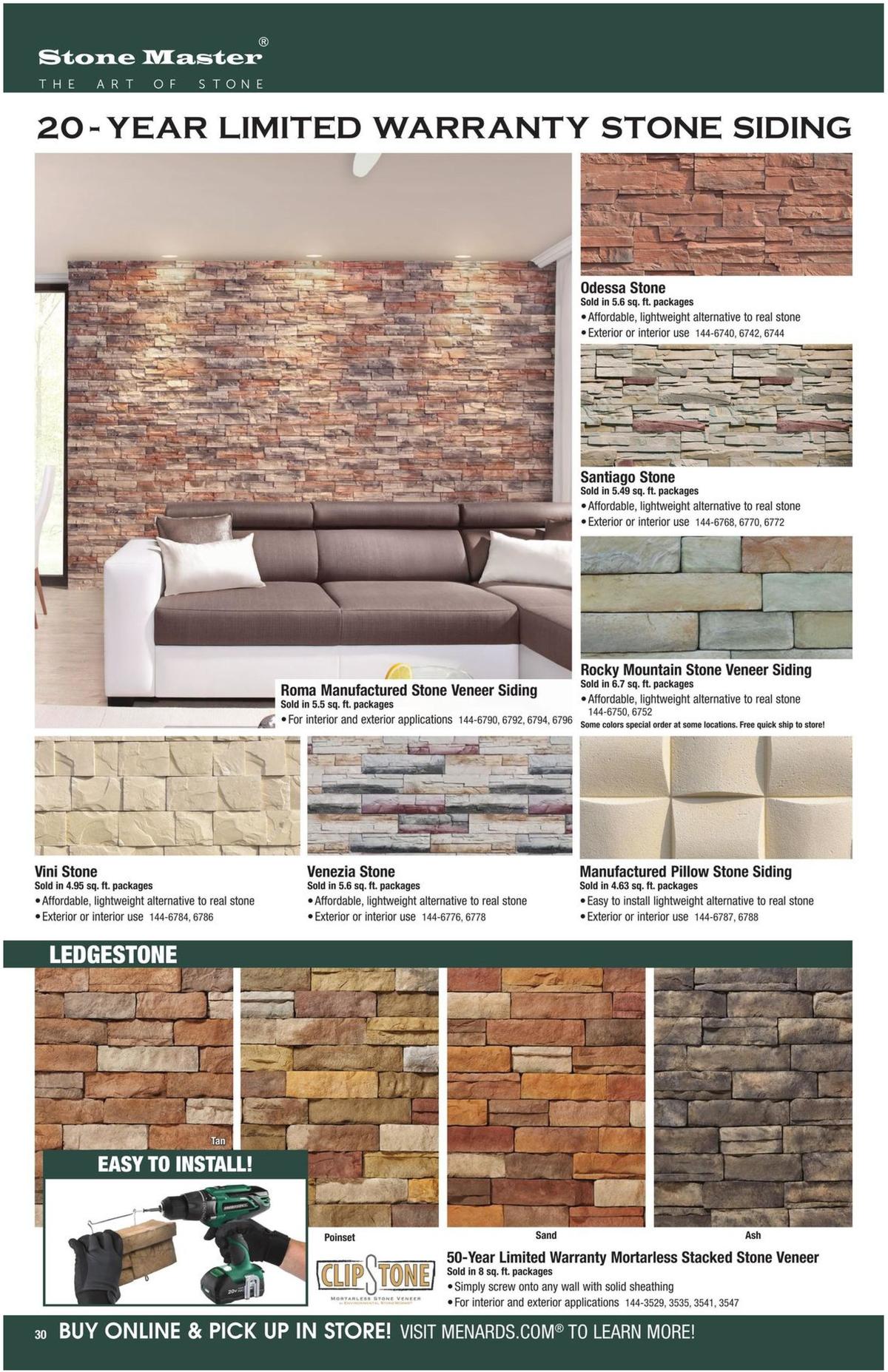 Menards Roofing & Siding Catalog Weekly Ad from August 11