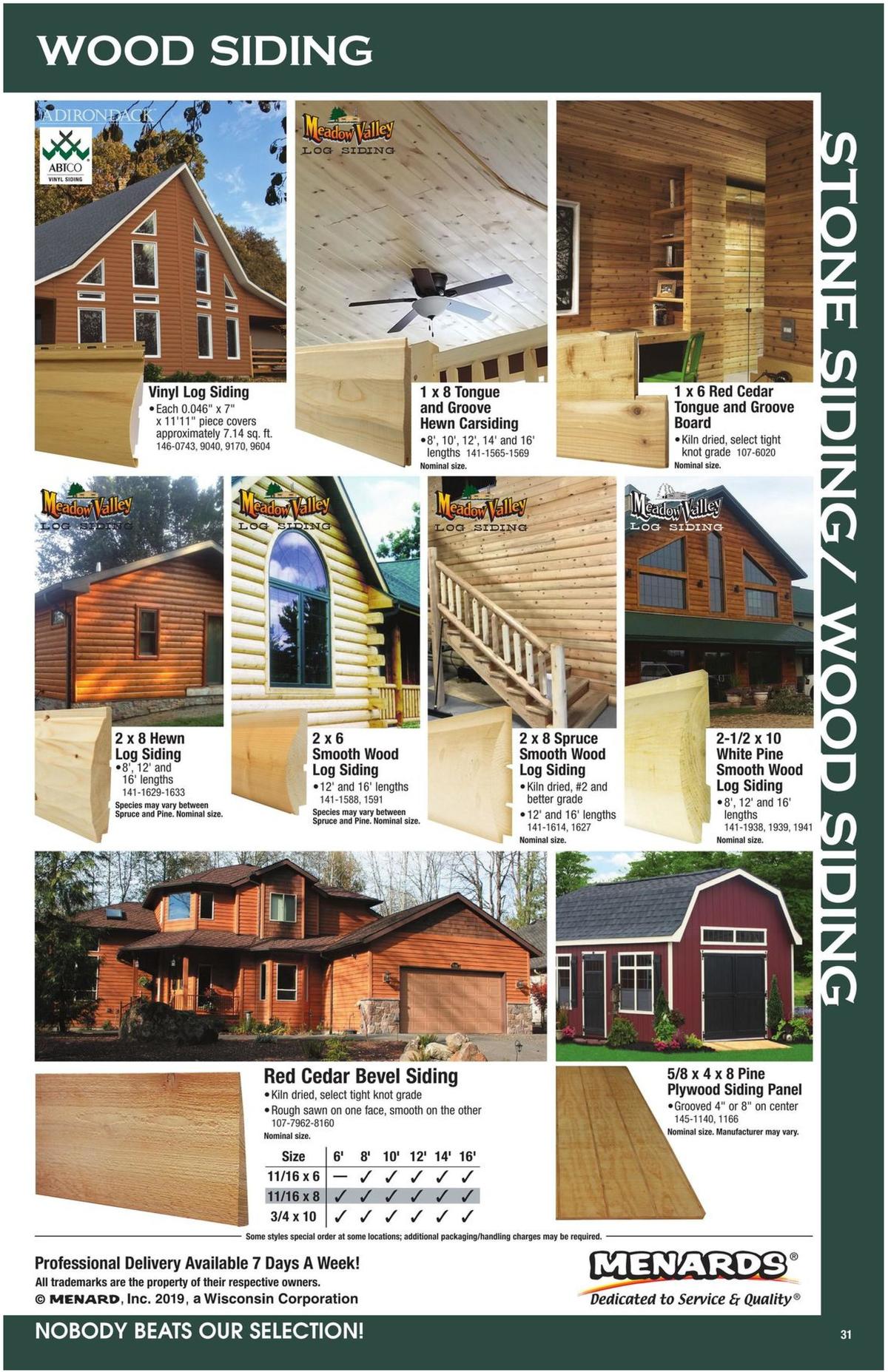 Menards Roofing & Siding Catalog Weekly Ad from August 11