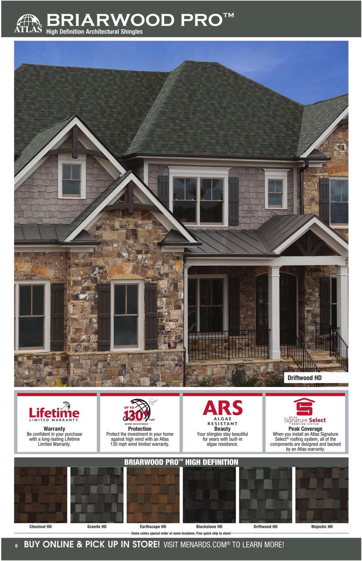 Menards Roofing & Siding Catalog Weekly Ad from August 11