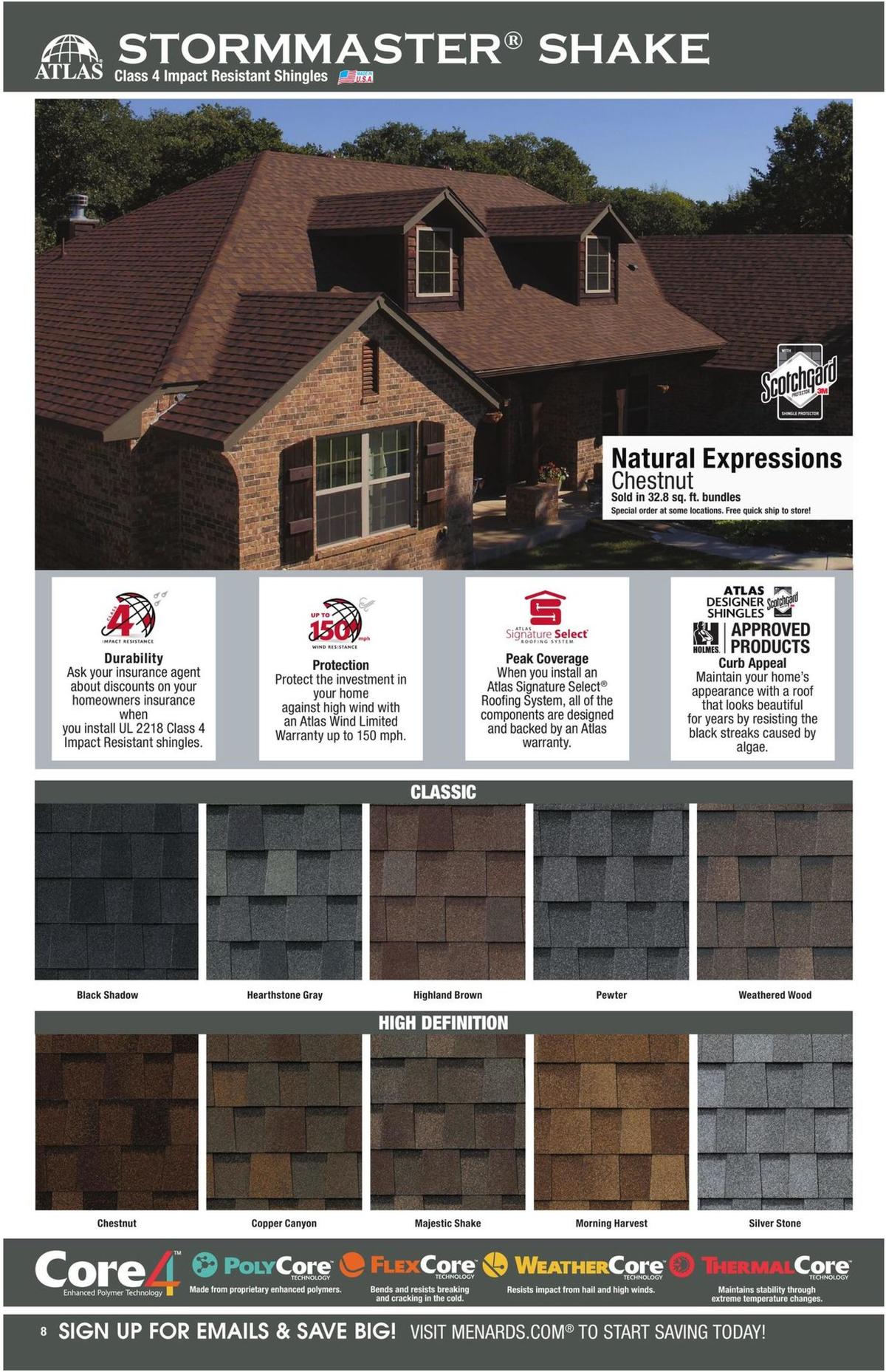 Menards Roofing & Siding Catalog Weekly Ad from August 11