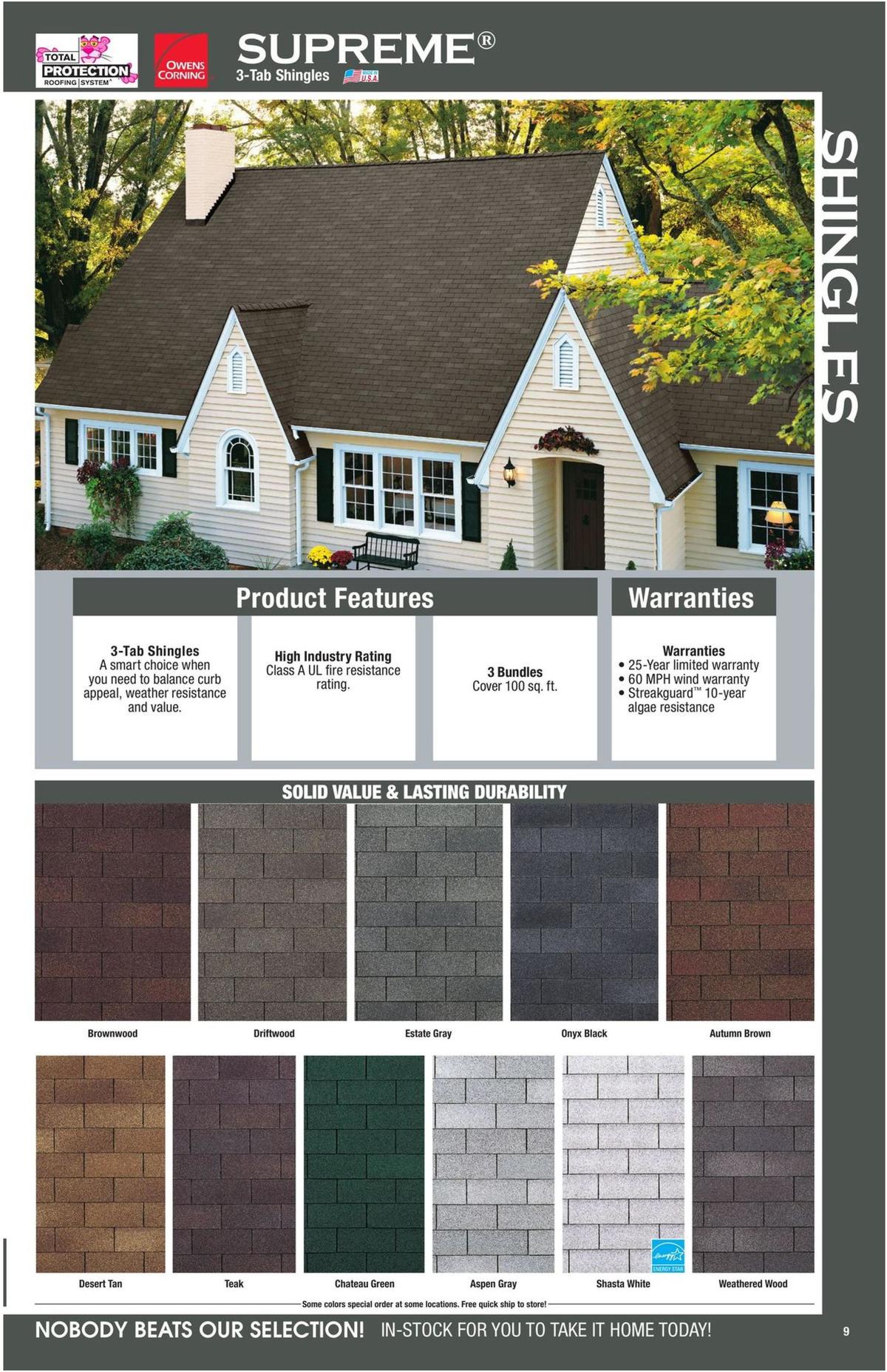 Menards Roofing & Siding Catalog Weekly Ad from August 11