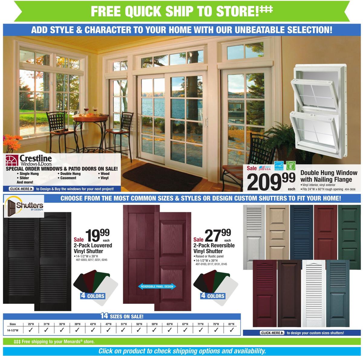 Menards Weekly Ad from August 18