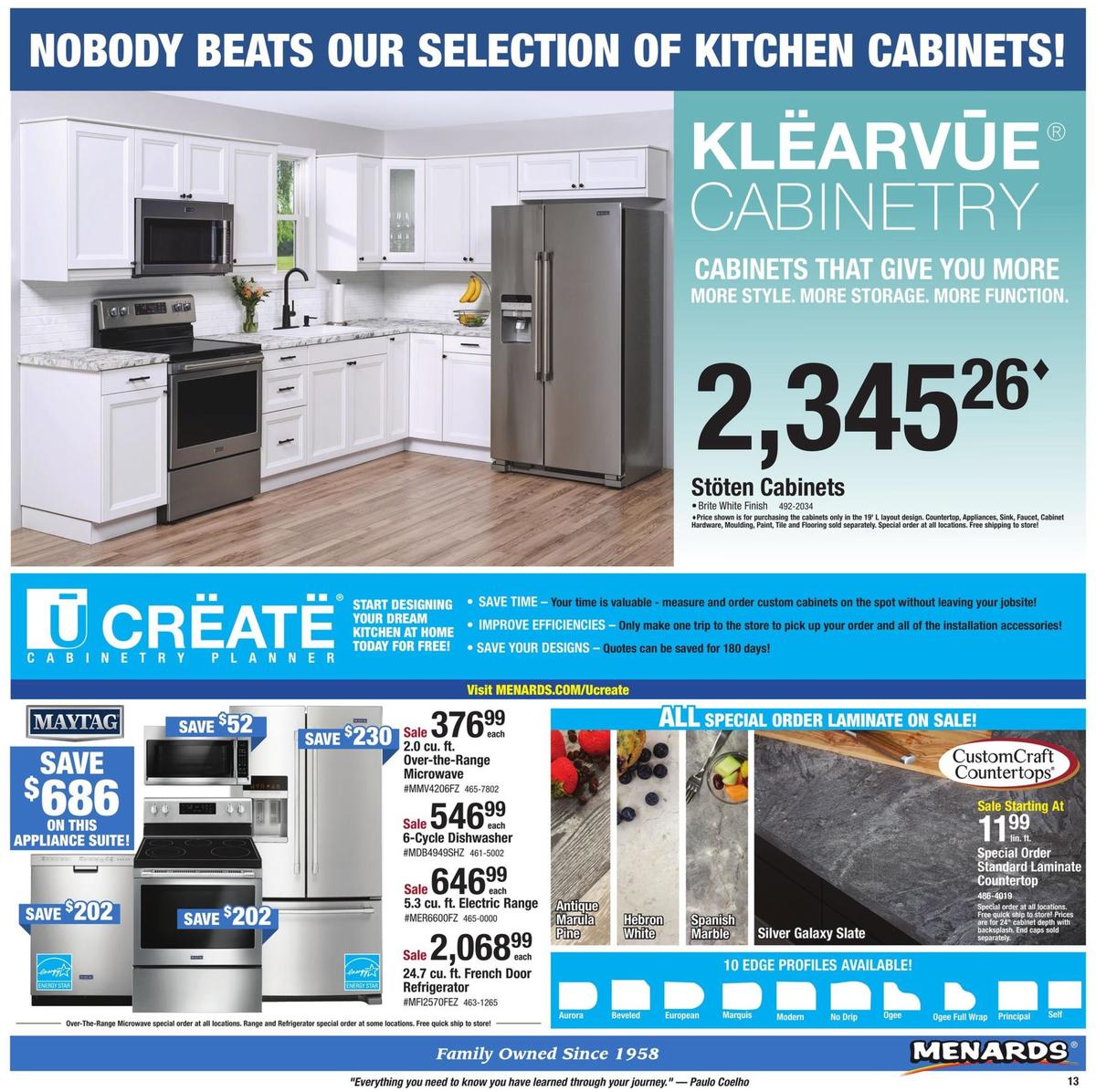 Menards Weekly Ad from August 18