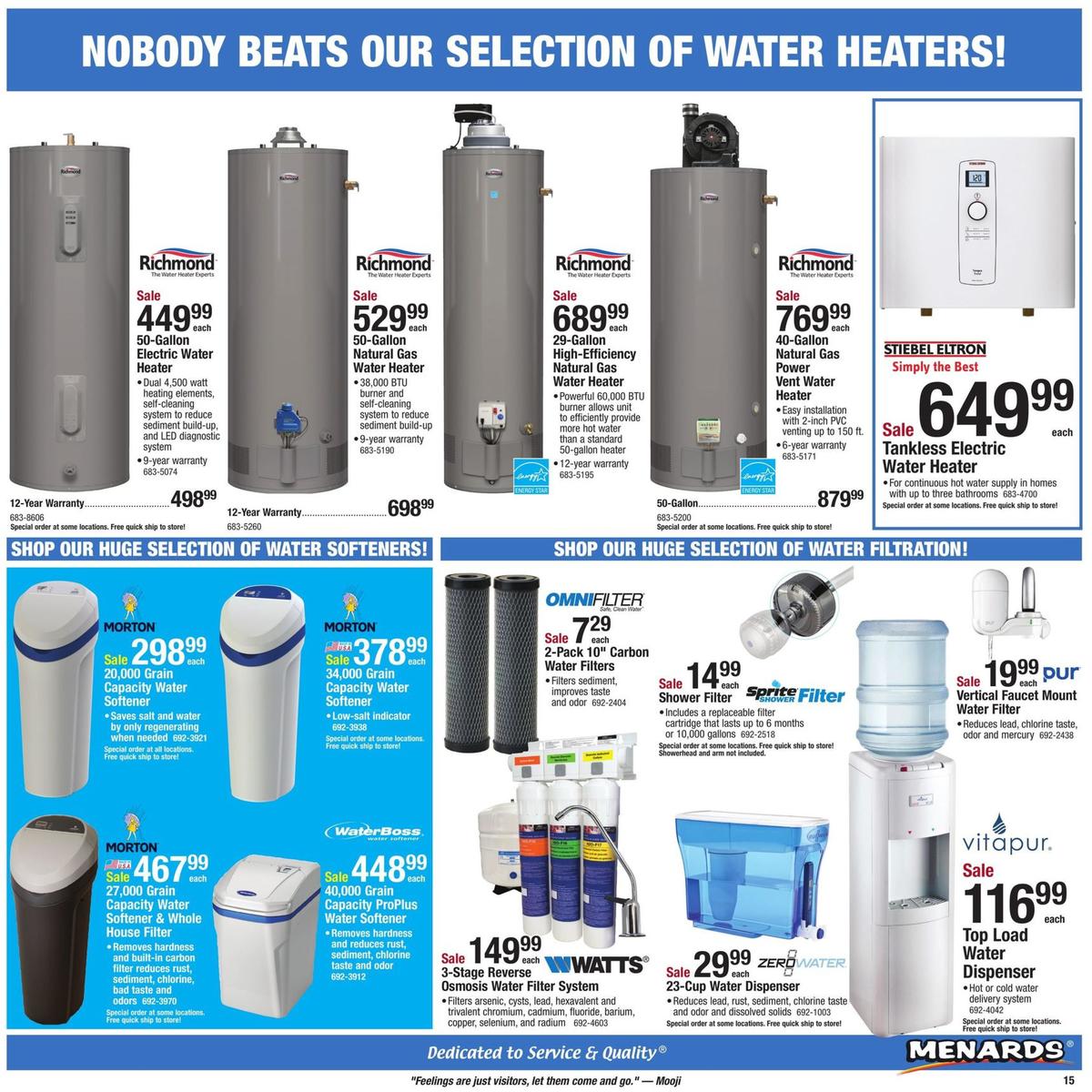 Menards Weekly Ad from August 18