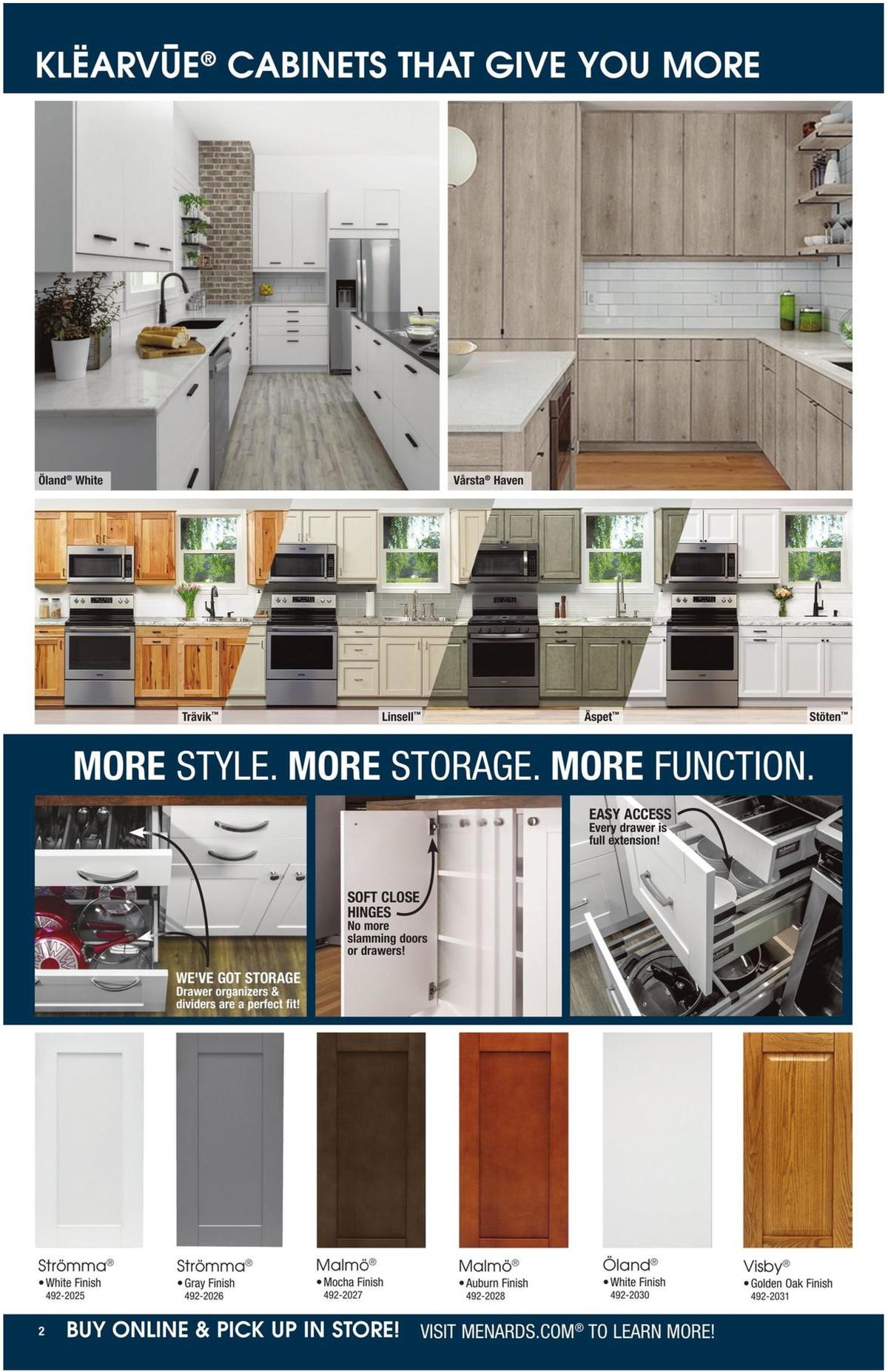 Menards Kitchen & Appliance Catalog Weekly Ad from August 25