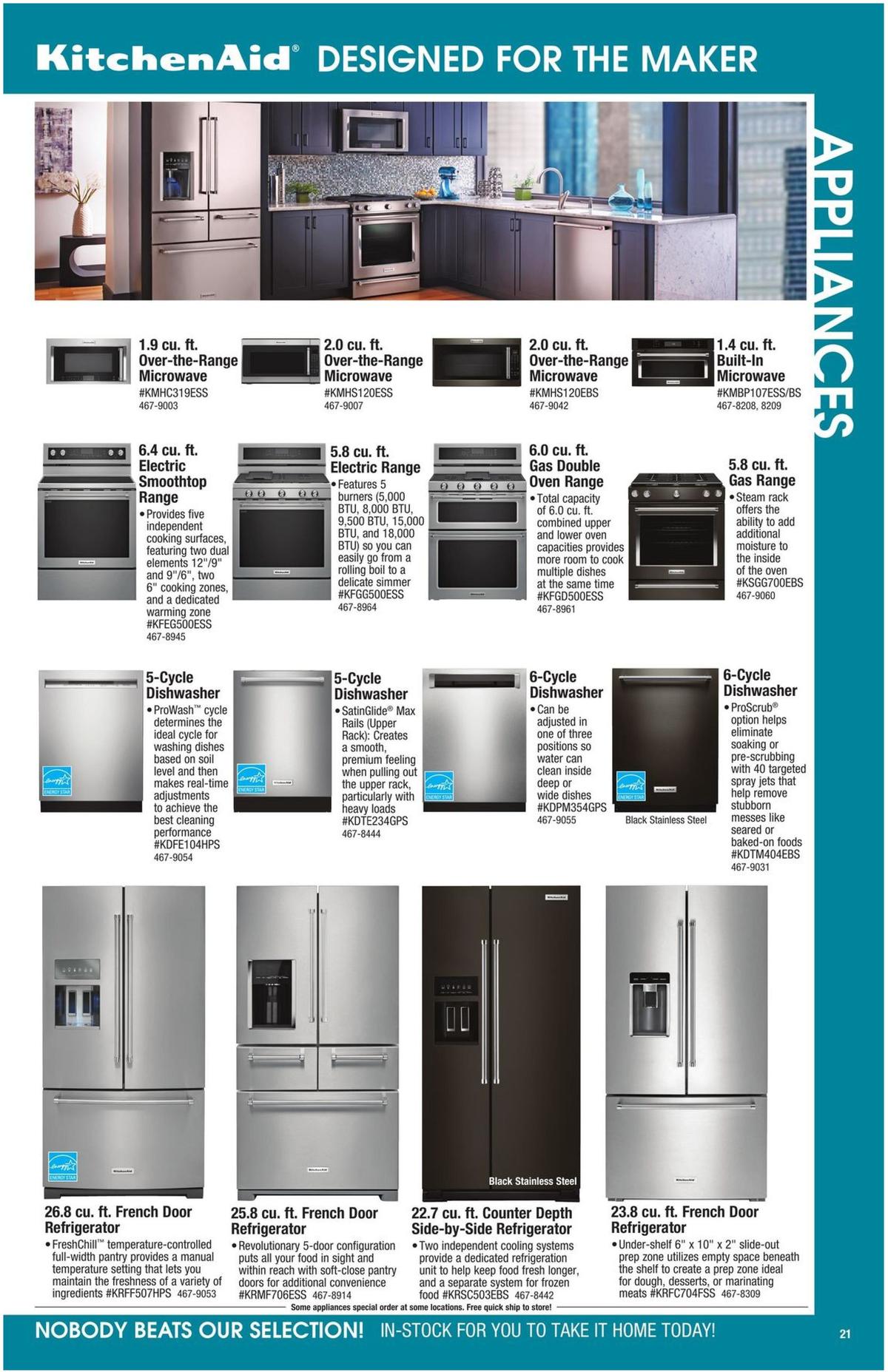 Menards Kitchen & Appliance Catalog Weekly Ad from August 25