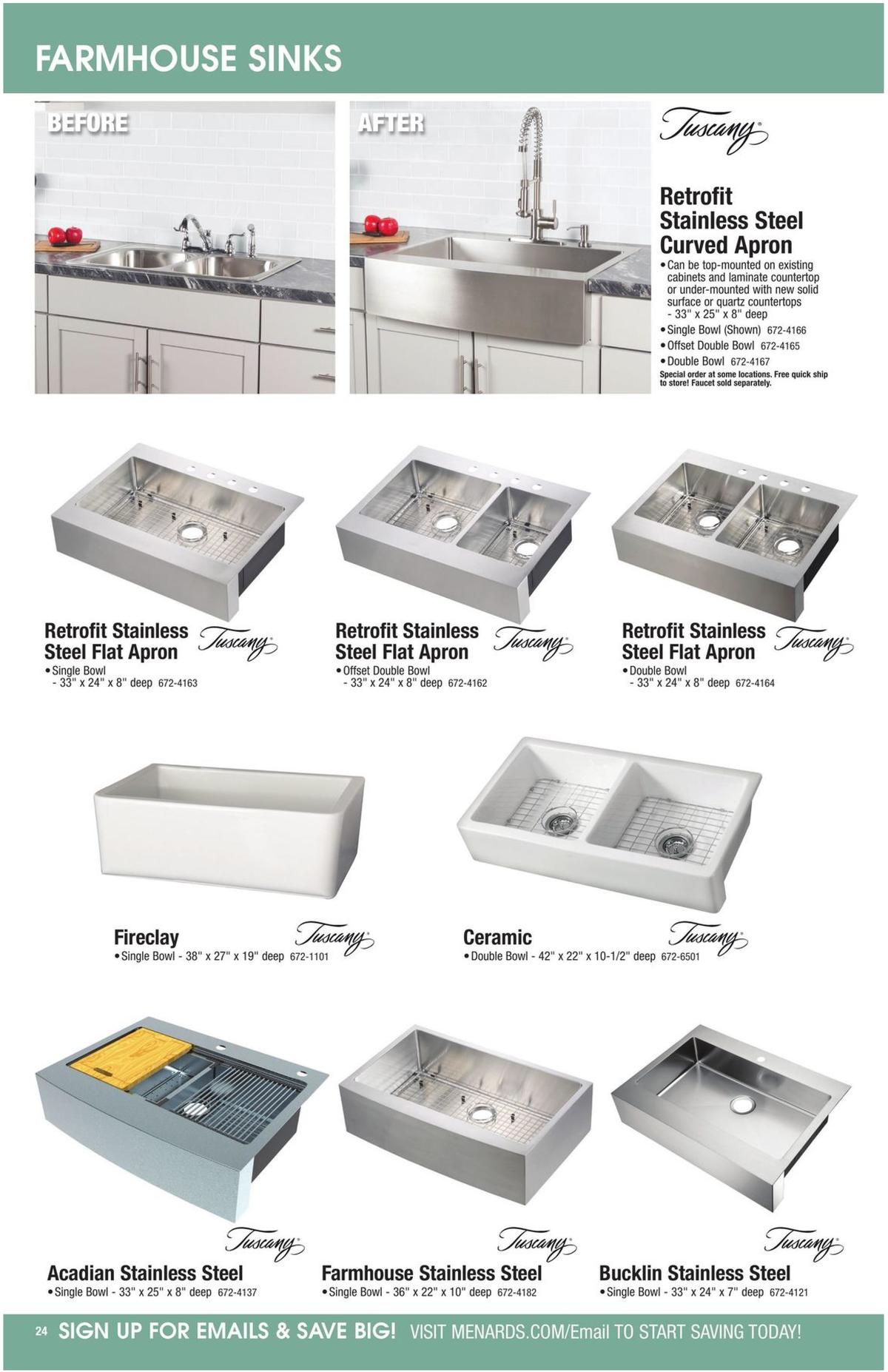 Menards Kitchen & Appliance Catalog Weekly Ad from August 25
