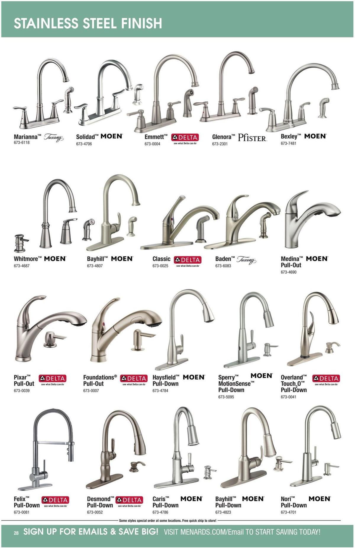 Menards Kitchen & Appliance Catalog Weekly Ad from August 25