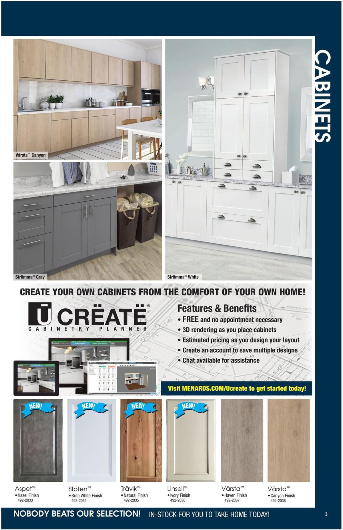 Menards Kitchen & Appliance Catalog Weekly Ad from August 25