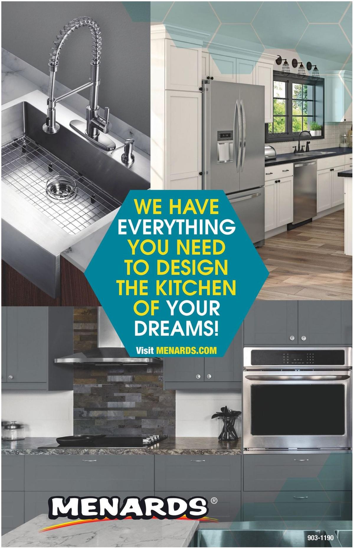 Menards Kitchen & Appliance Catalog Weekly Ad from August 25