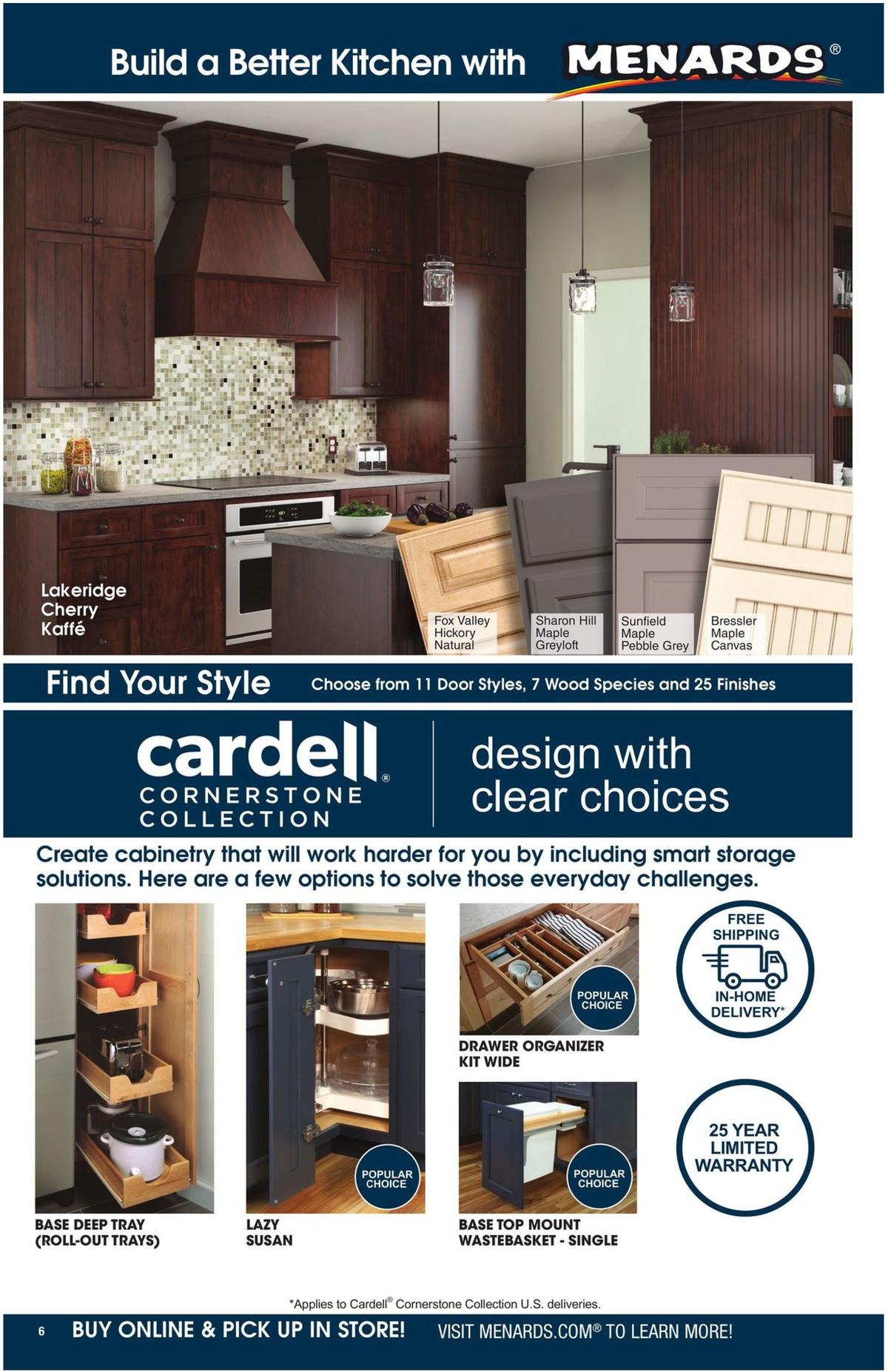 Menards Kitchen & Appliance Catalog Weekly Ad from August 25