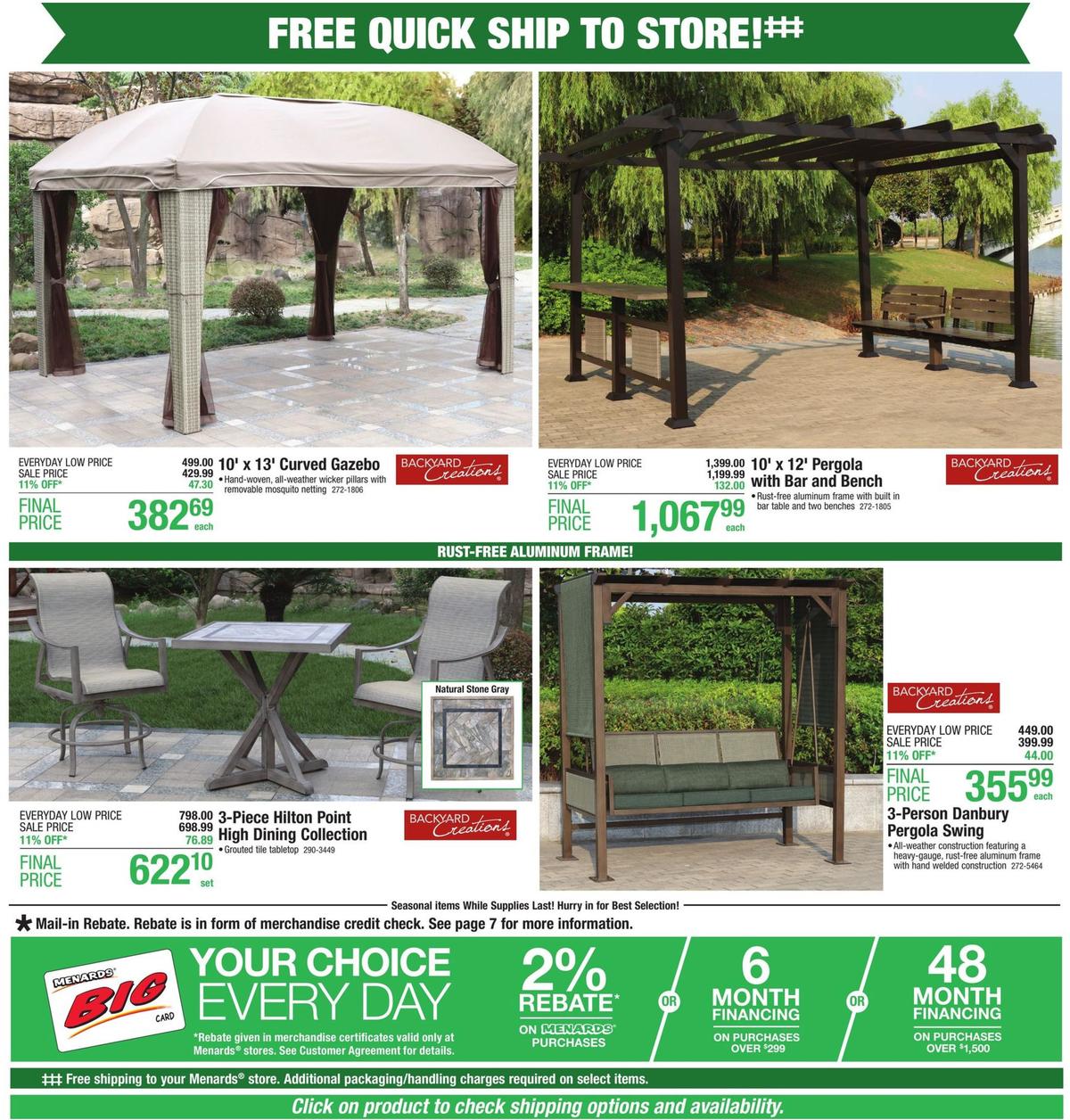 Menards Weekly Ad from September 1