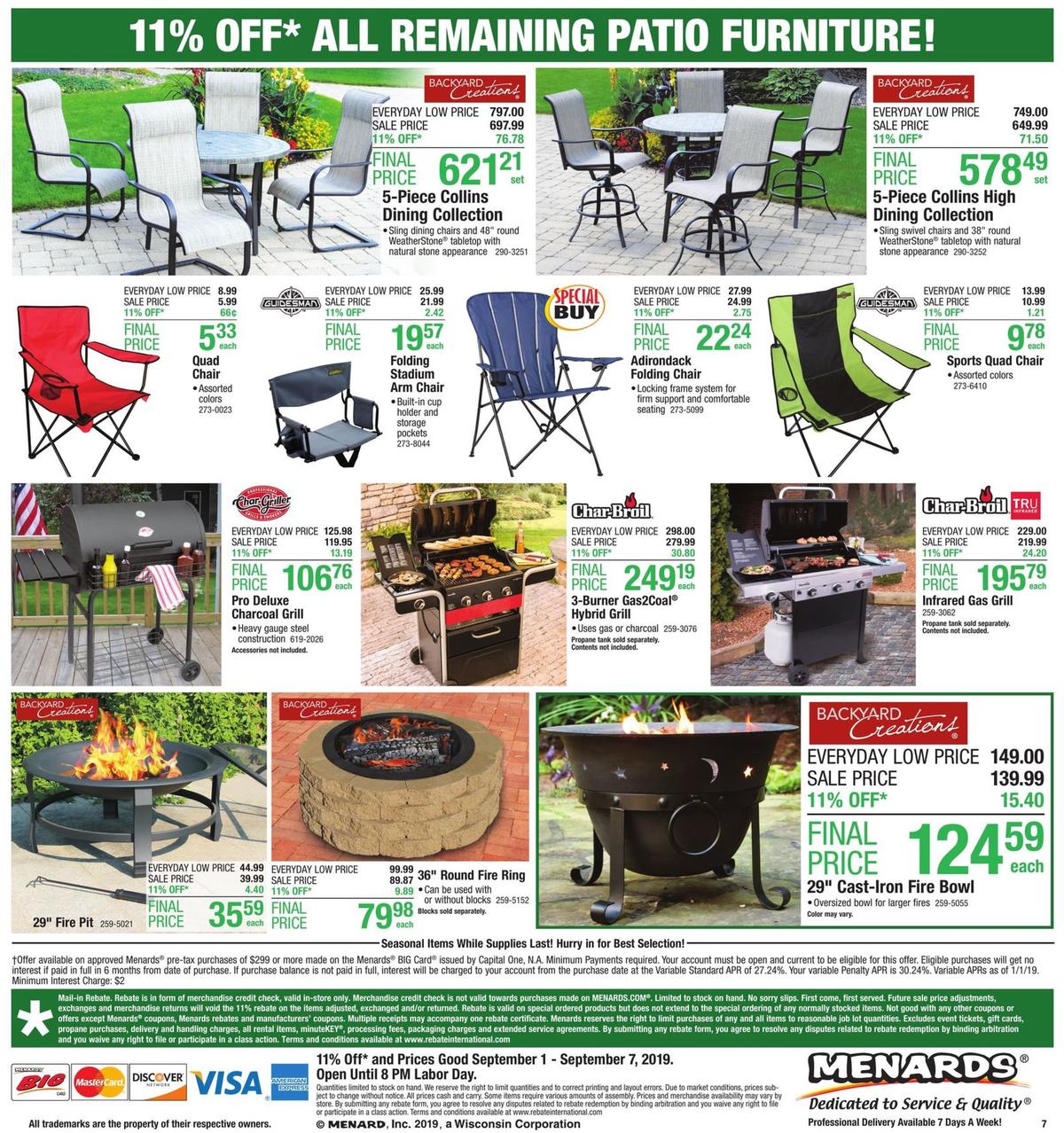 Menards Weekly Ad from September 1