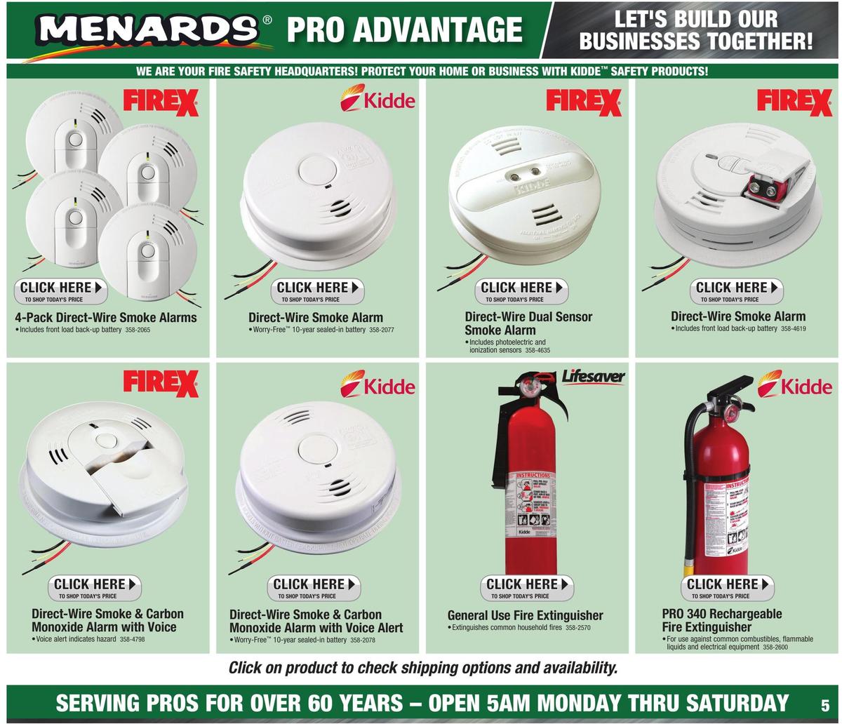 Menards Pro Advantage Weekly Ad from September 8