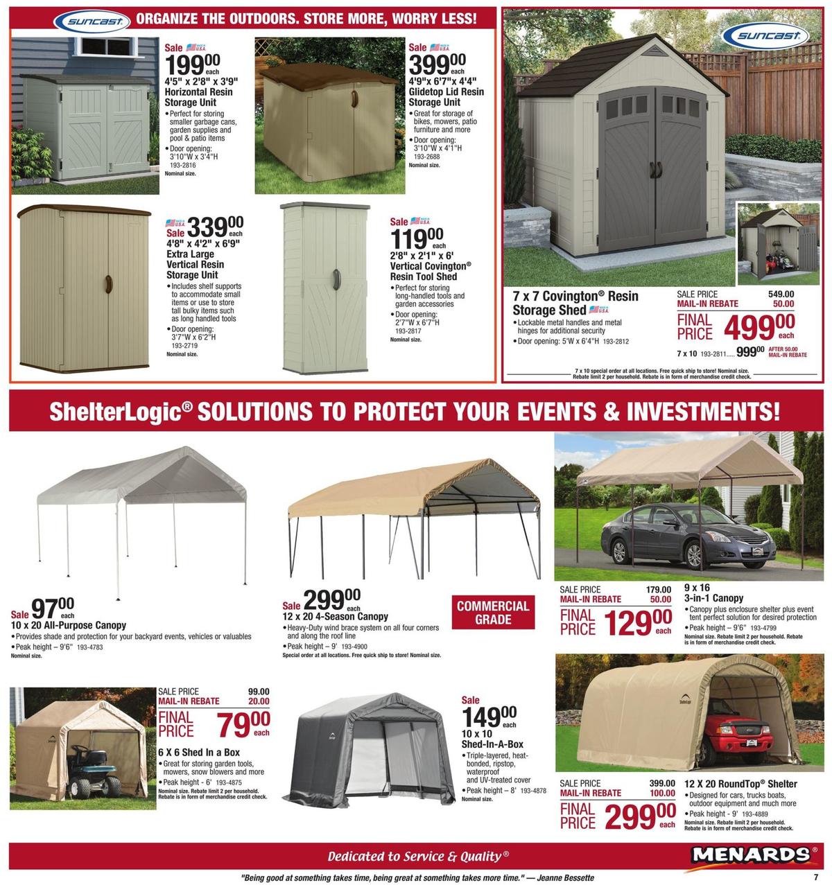 Menards Weekly Ad from September 8