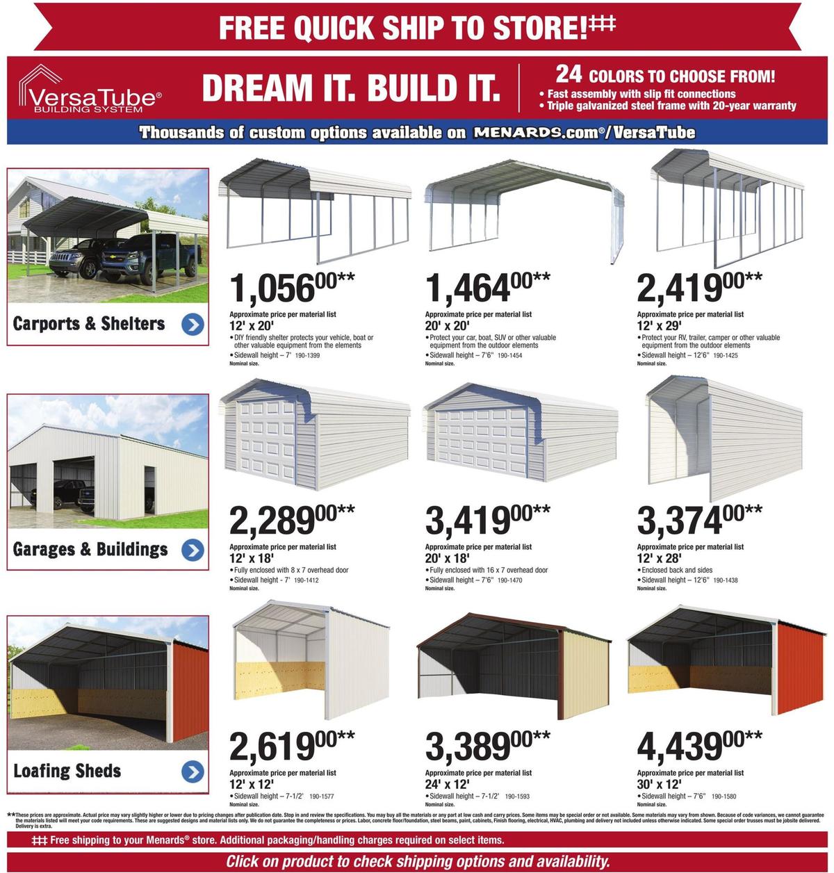 Menards Weekly Ad from September 8