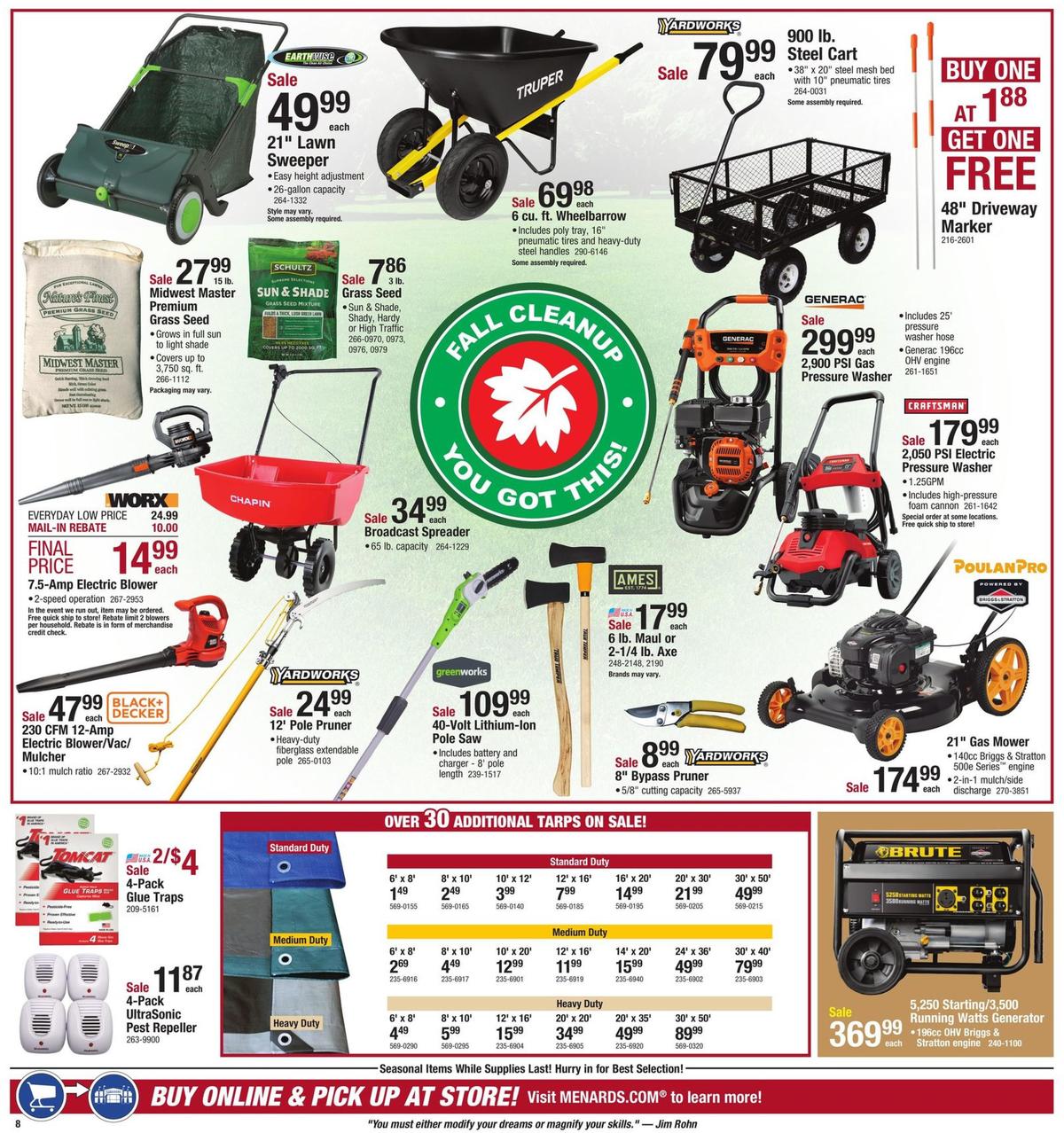 Menards Weekly Ad from September 8