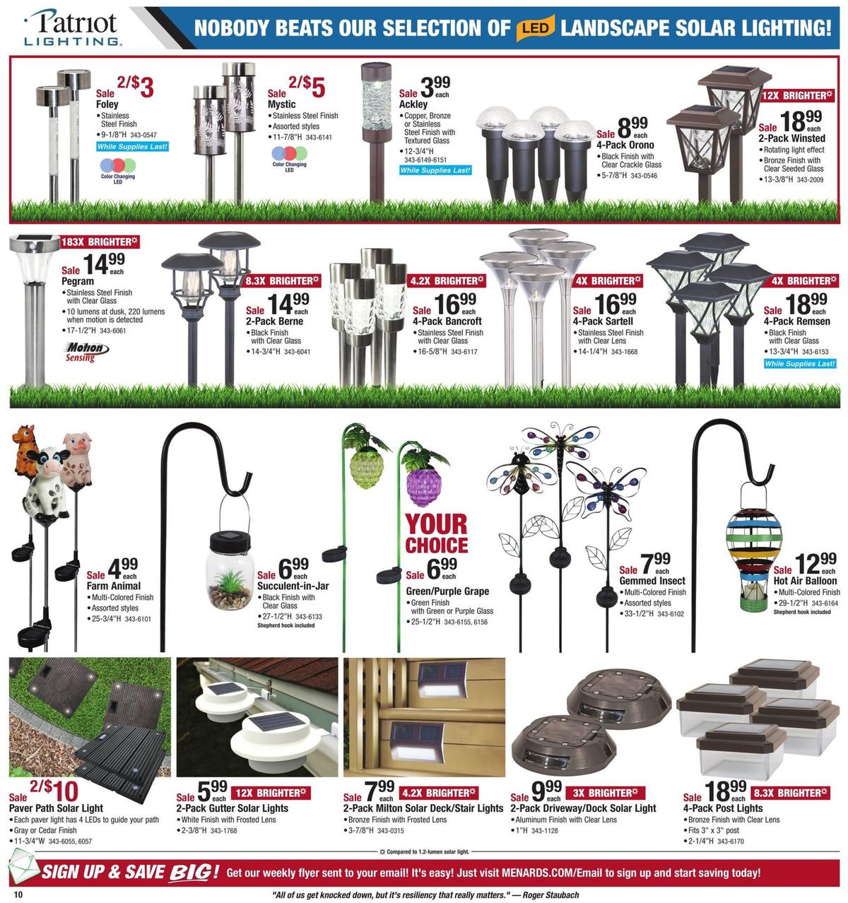 Menards Weekly Ad from September 8