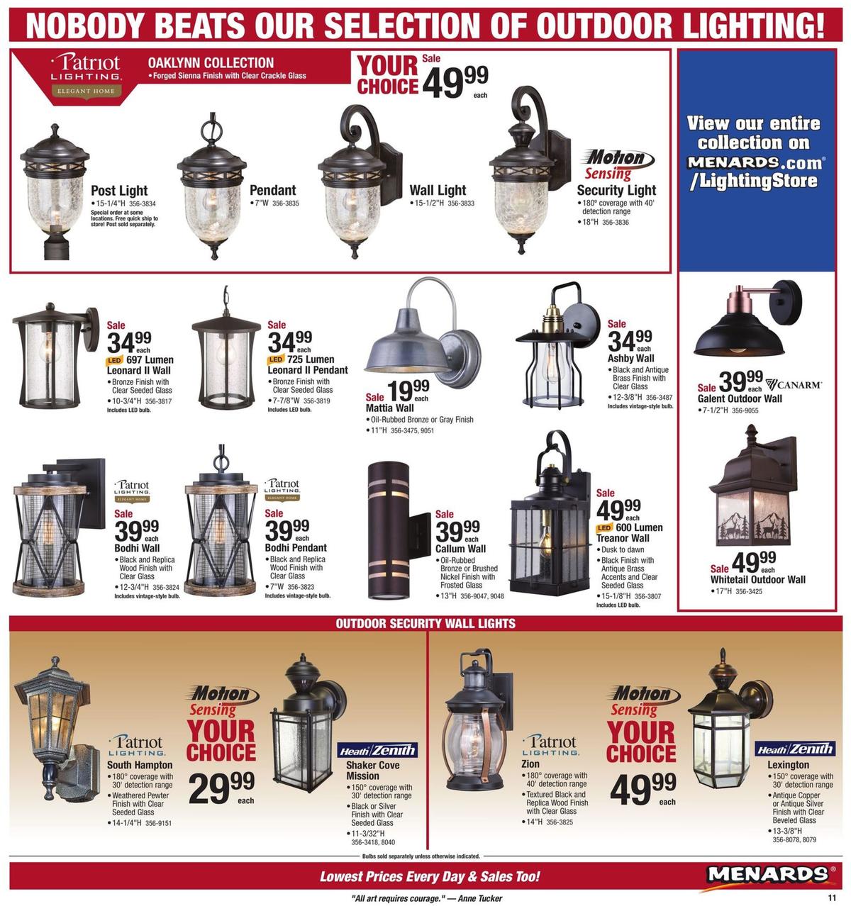 Menards Weekly Ad from September 8