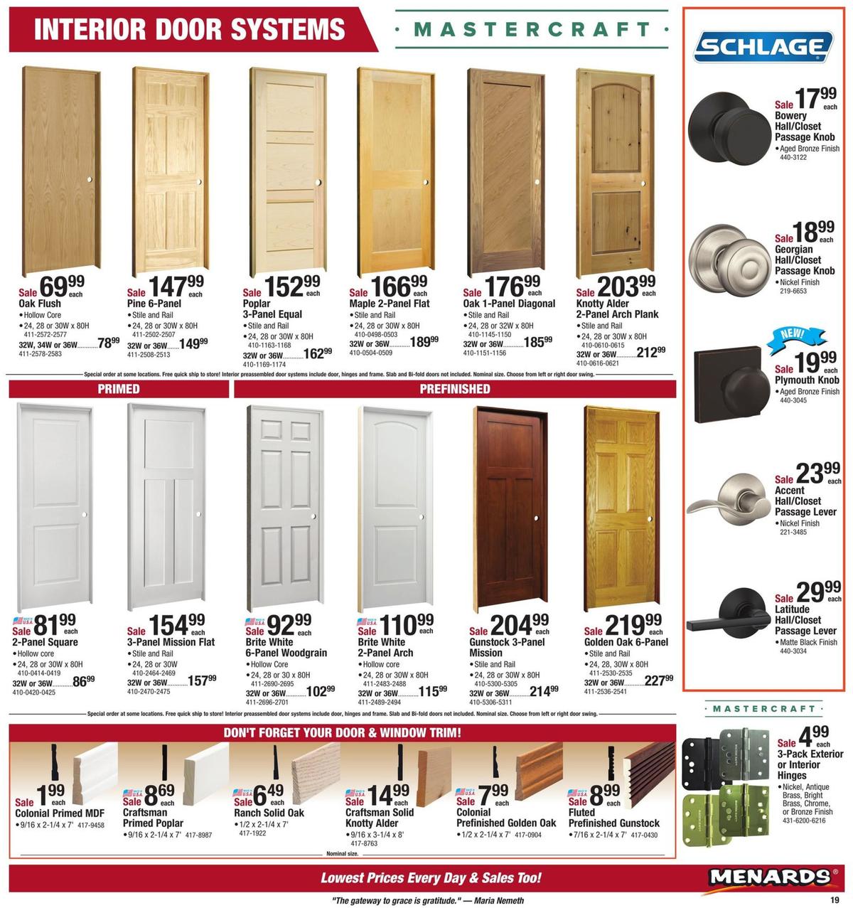 Menards Weekly Ad from September 8