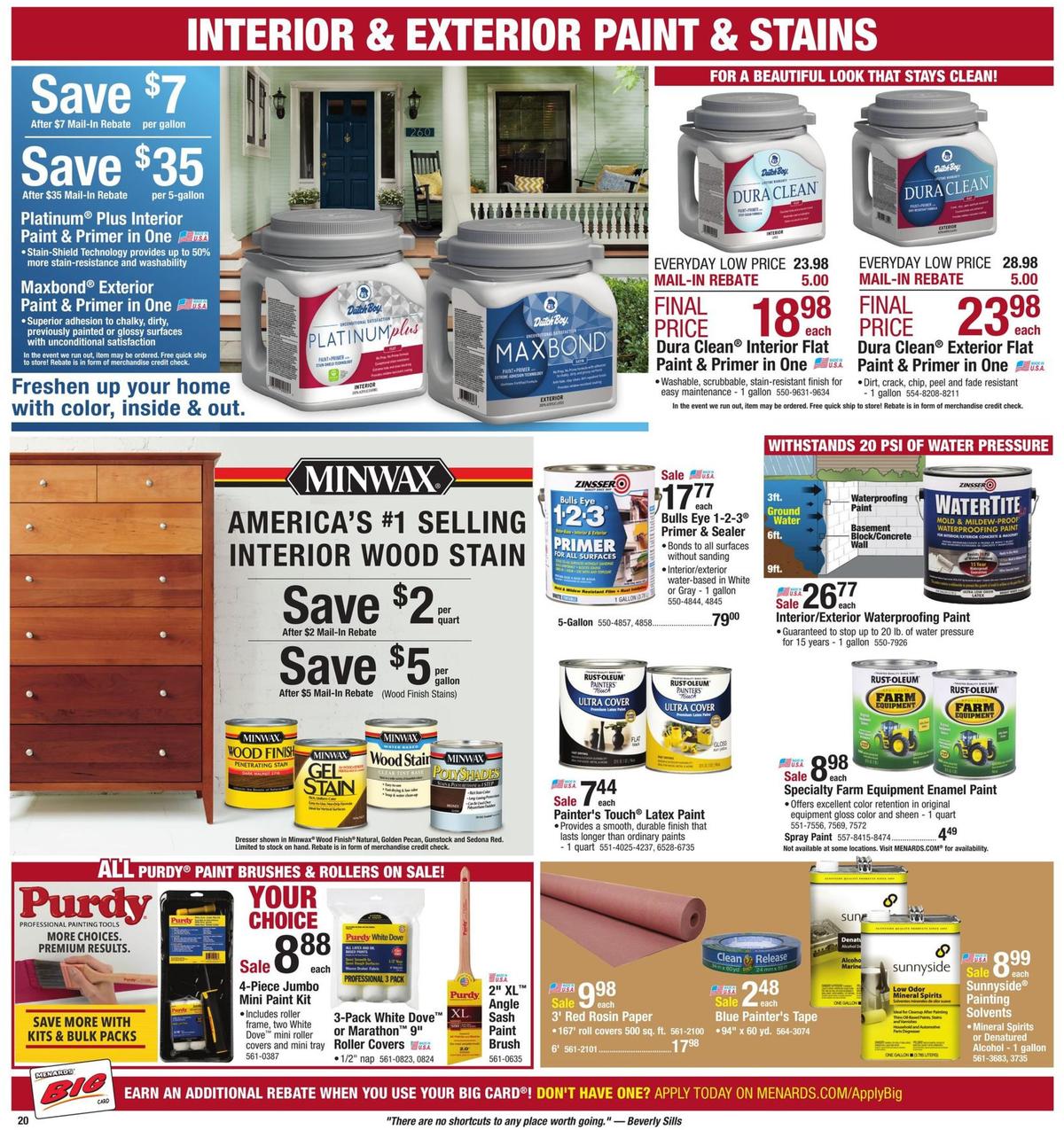 Menards Weekly Ad from September 8