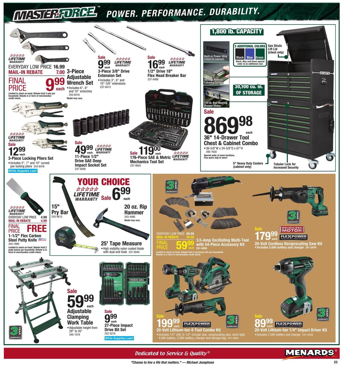 Menards Weekly Ad from September 8