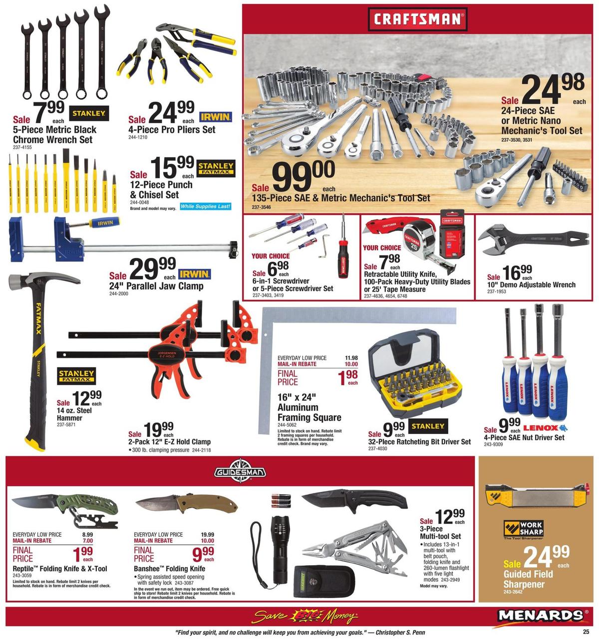 Menards Weekly Ad from September 8