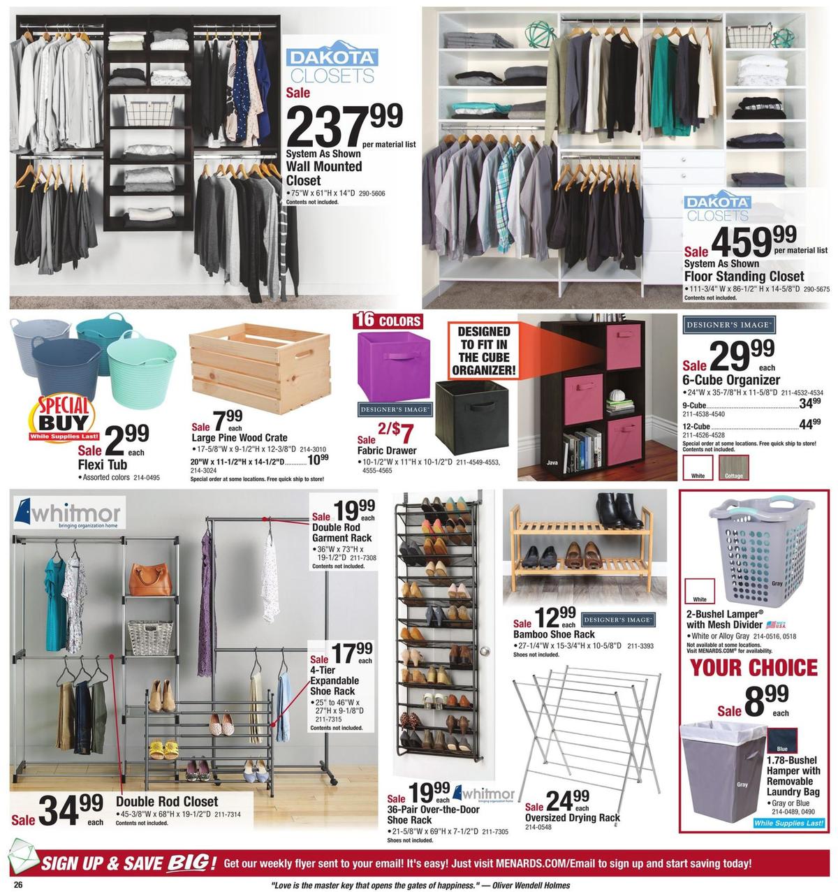 Menards Weekly Ad from September 8