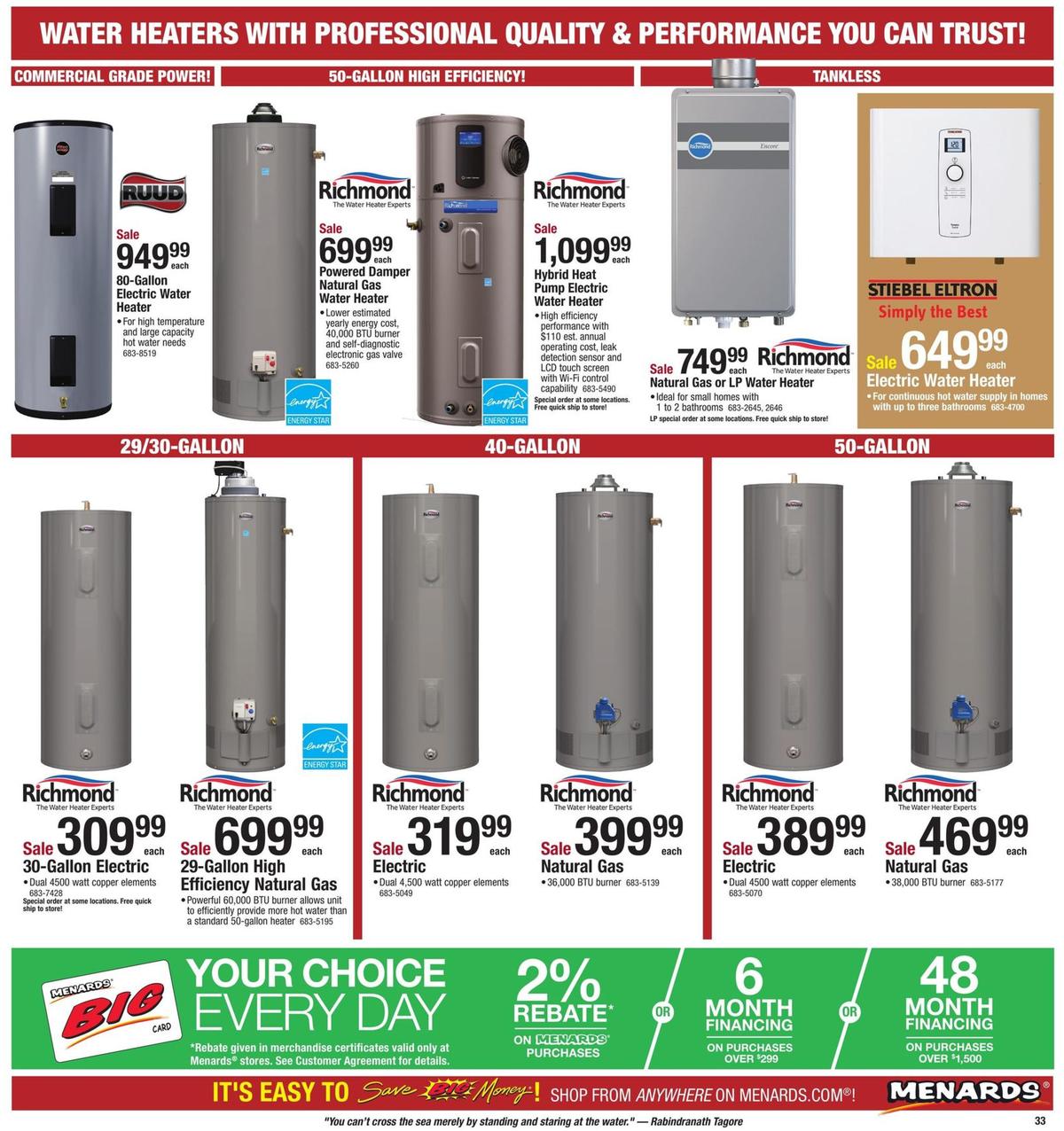 Menards Weekly Ad from September 8