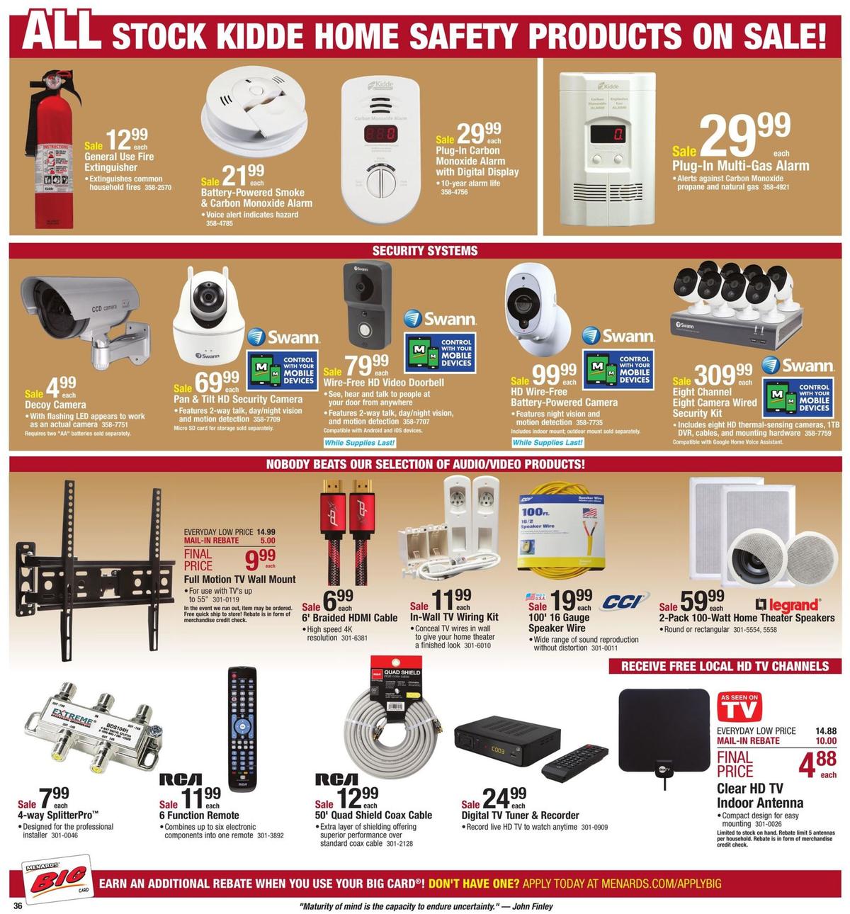 Menards Weekly Ad from September 8