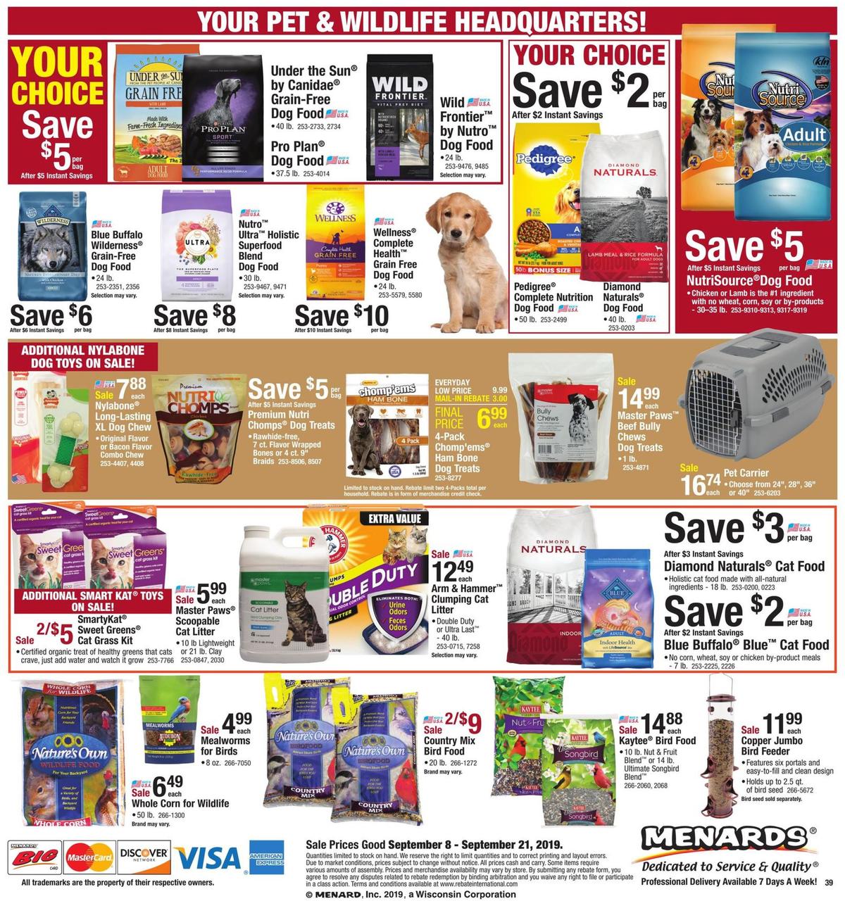 Menards Weekly Ad from September 8