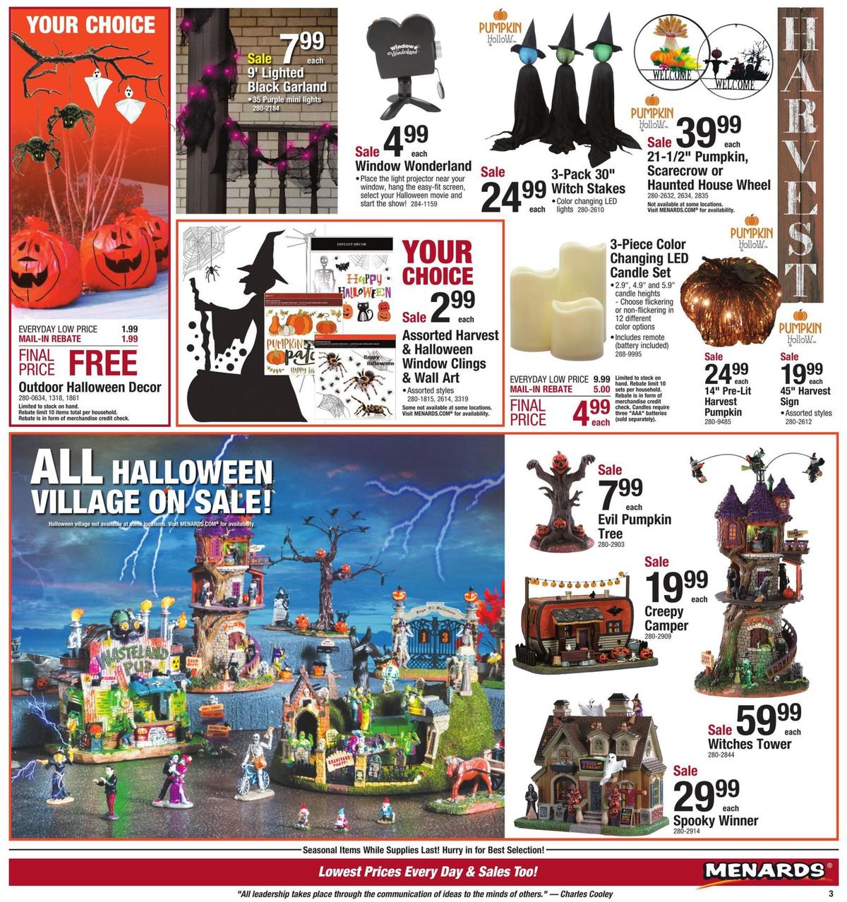 Menards Weekly Ad from September 8