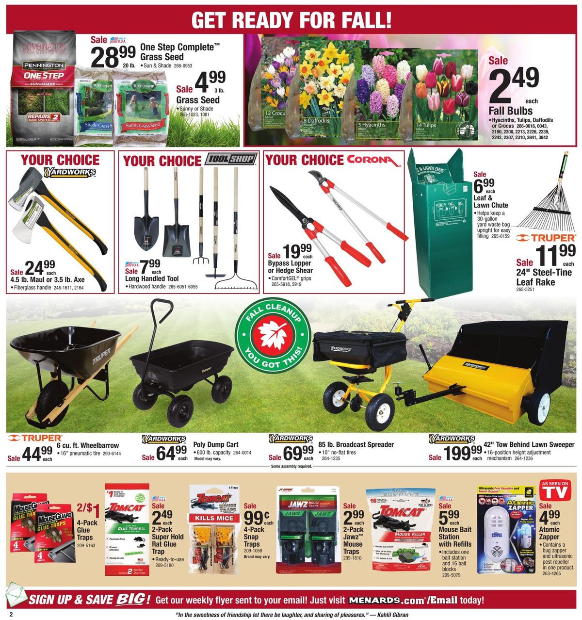Menards Second Week To Save Weekly Ad from September 15