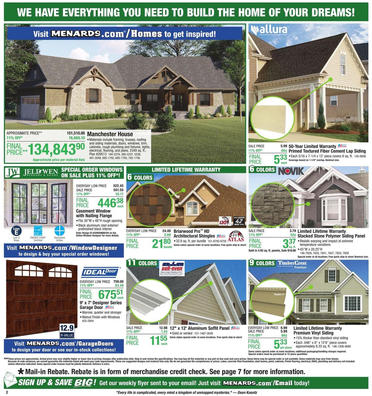 Menards Weekly Ad from September 22