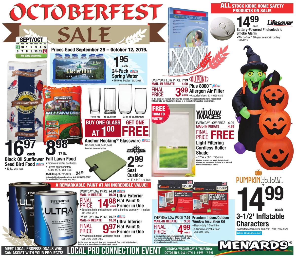 Menards Weekly Ad from September 29