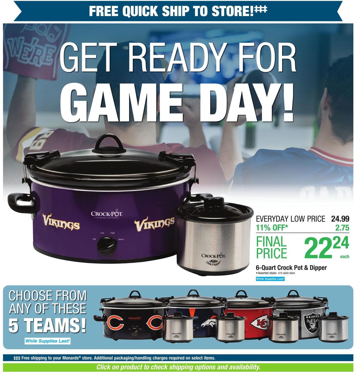 Menards Weekly Ad from October 13
