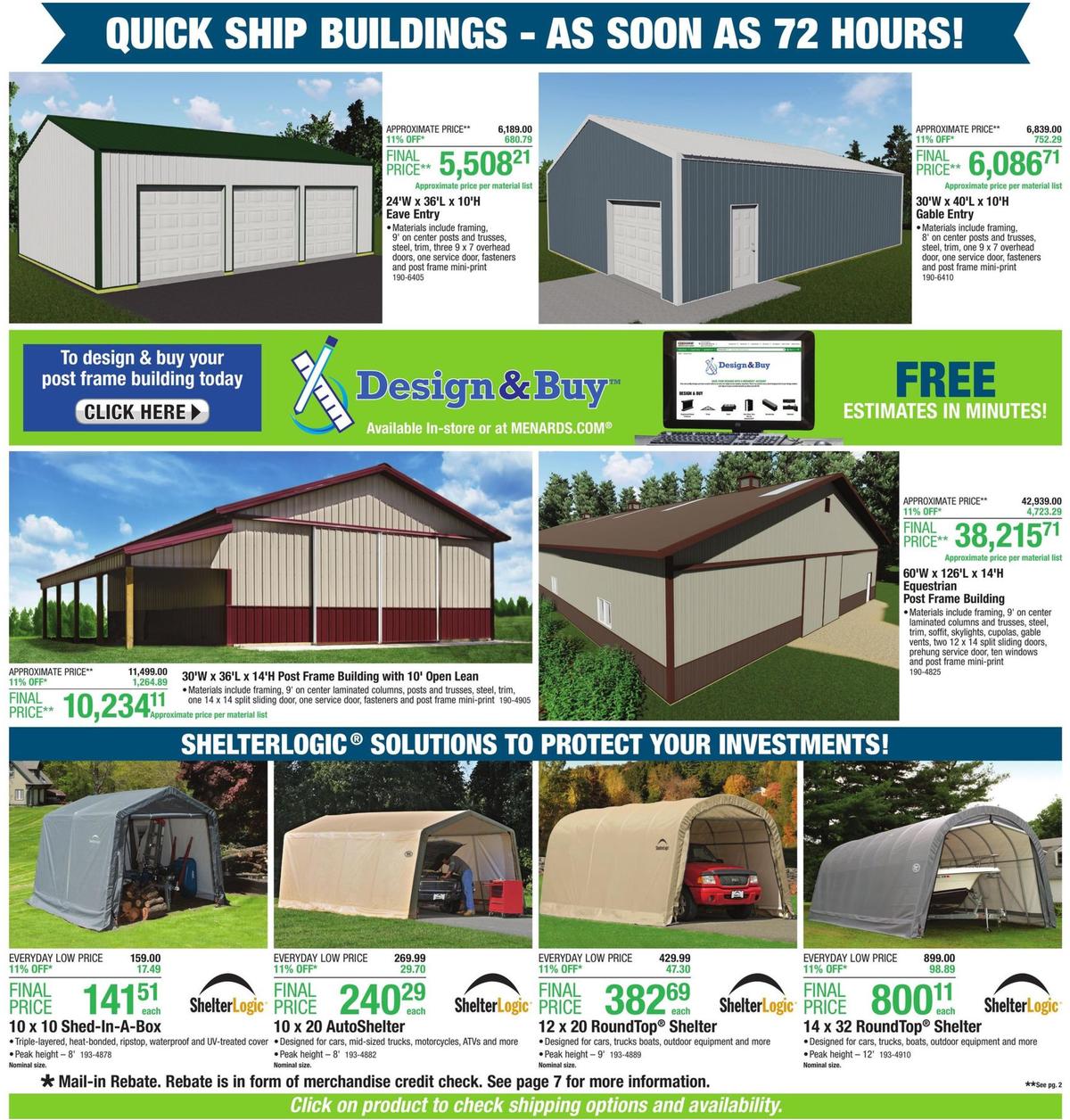 Menards Weekly Ad from October 13