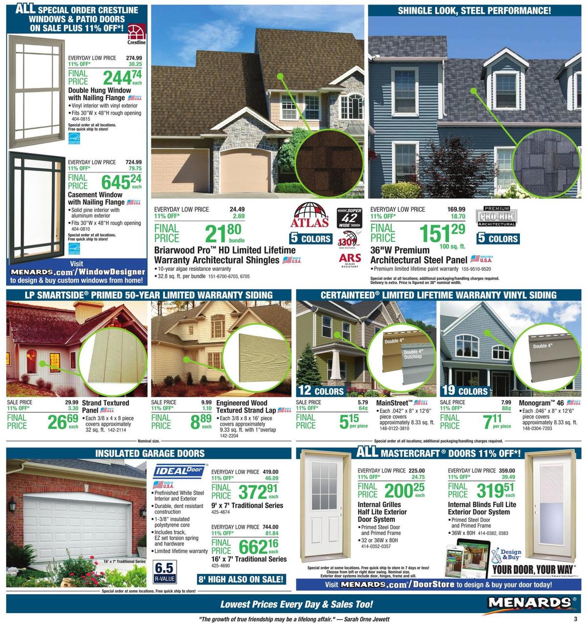 Menards Weekly Ad from October 13