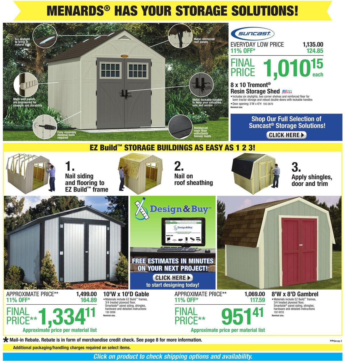 Menards Weekly Ad from October 20