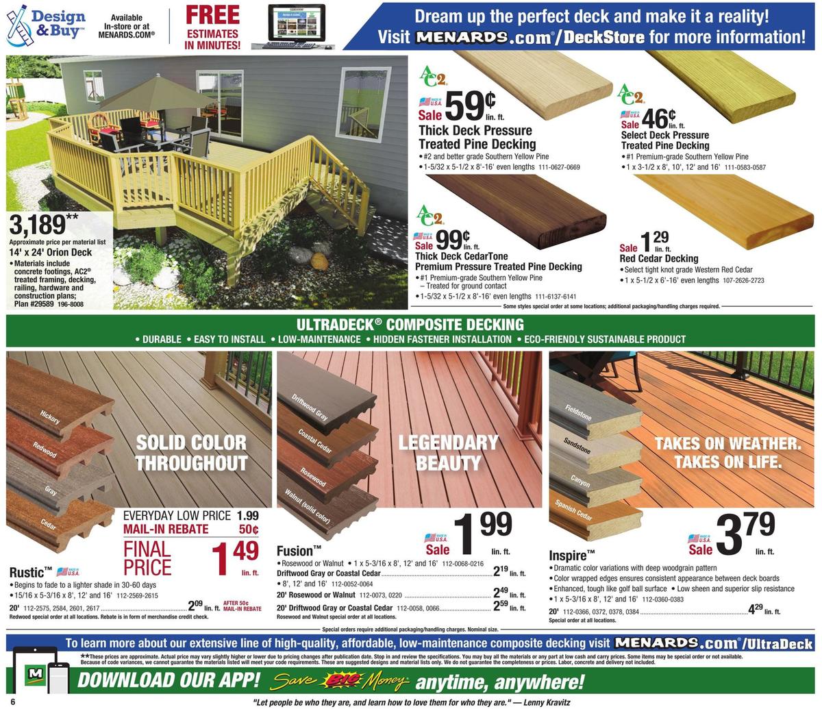 Menards Weekly Ad from October 27