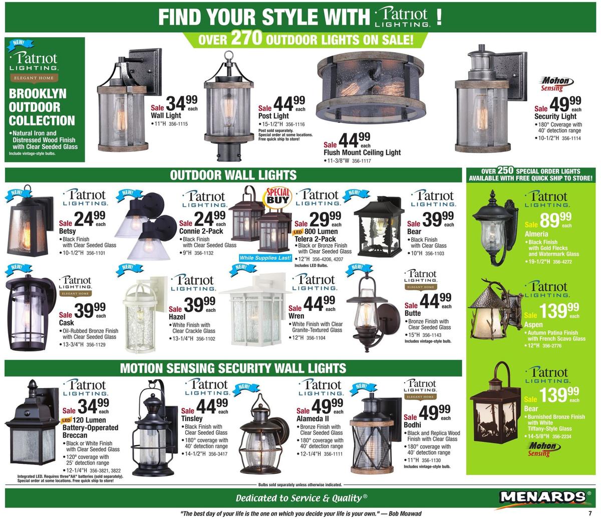 Menards Weekly Ad from October 27