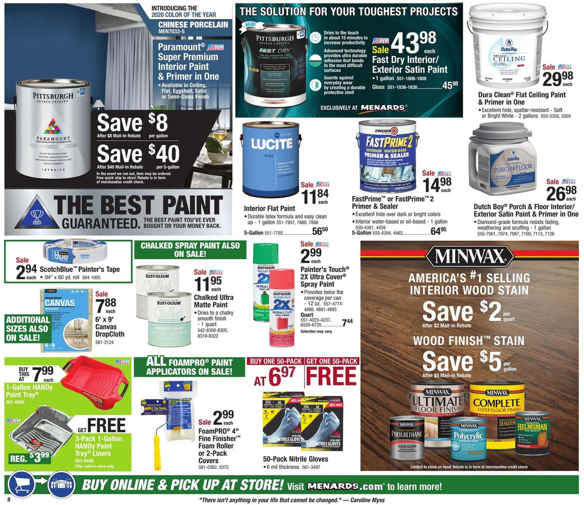 Menards Weekly Ad from October 27
