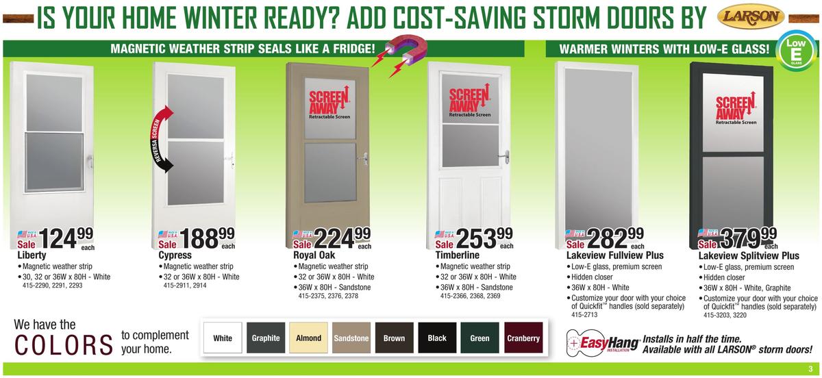 Menards Weekly Ad from October 27